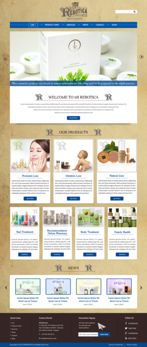 Web Design by Sbss for LAboratorio de formulaciones avanzadas sl | Design: #7737544