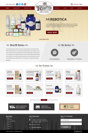 Web Design by Sbss for LAboratorio de formulaciones avanzadas sl | Design: #7737546