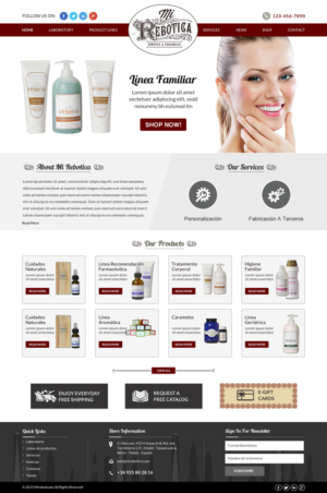 Web Design by Sbss for LAboratorio de formulaciones avanzadas sl | Design: #7737549