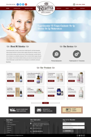 Web Design by Sbss for LAboratorio de formulaciones avanzadas sl | Design: #7737550