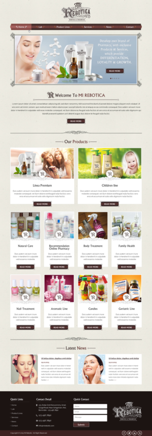 Web Design by Sbss for LAboratorio de formulaciones avanzadas sl | Design: #7739835