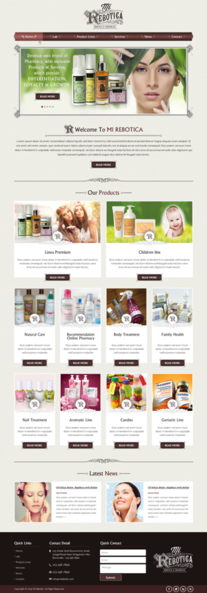 Web Design by Sbss for LAboratorio de formulaciones avanzadas sl | Design: #7739836