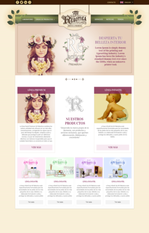 Web Design by maxartkiller for LAboratorio de formulaciones avanzadas sl | Design: #7723048
