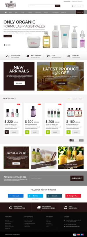 Web-Design von Creations Box 2015 für LAboratorio de formulaciones avanzadas sl | Design: #7750012