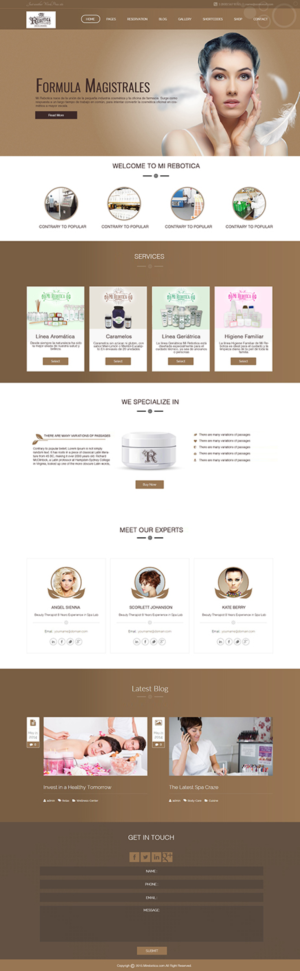 Web Design by BitsNDigits for LAboratorio de formulaciones avanzadas sl | Design: #7734493