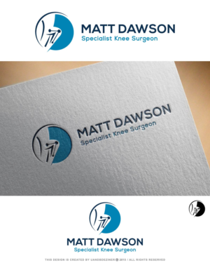 Matt Dawson.  Specialist Knee Surgeon  | Logo Design by uandbdeziner