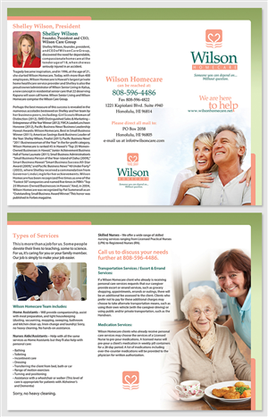Create a Brochure Design for Wilson Homecare | Brochure Design by Latest Design Ideas