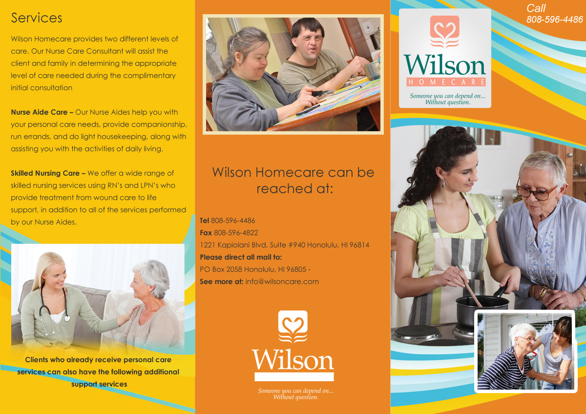 Brochure Design by Kamran for Wilson Care Group | Design #2138877