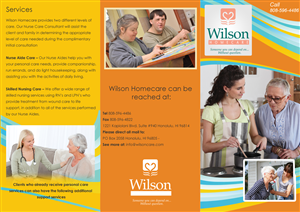 Brochure Design by Kamran for Wilson Care Group | Design: #2138877
