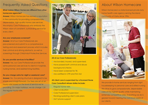 Brochure Design by Kamran for Wilson Care Group | Design: #2138883