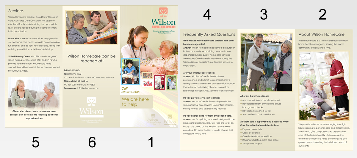 Brochure Design by Kamran for Wilson Care Group | Design #2141754