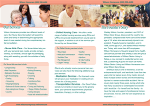 Brochure Design by Joyce Zhu for Wilson Care Group | Design: #1915570