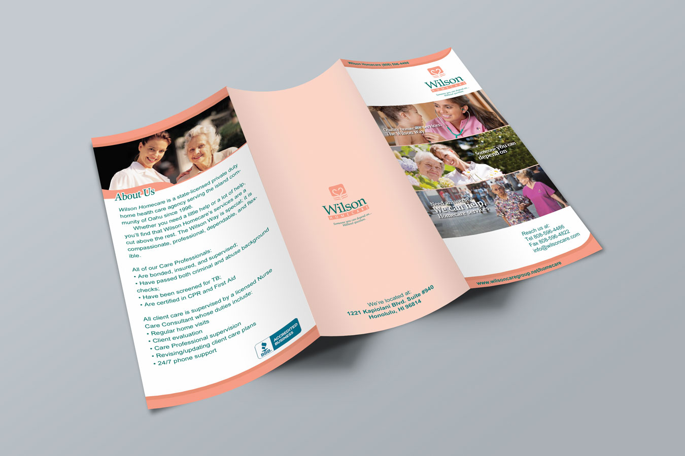 Brochure Design by Joyce Zhu for Wilson Care Group | Design #1915573