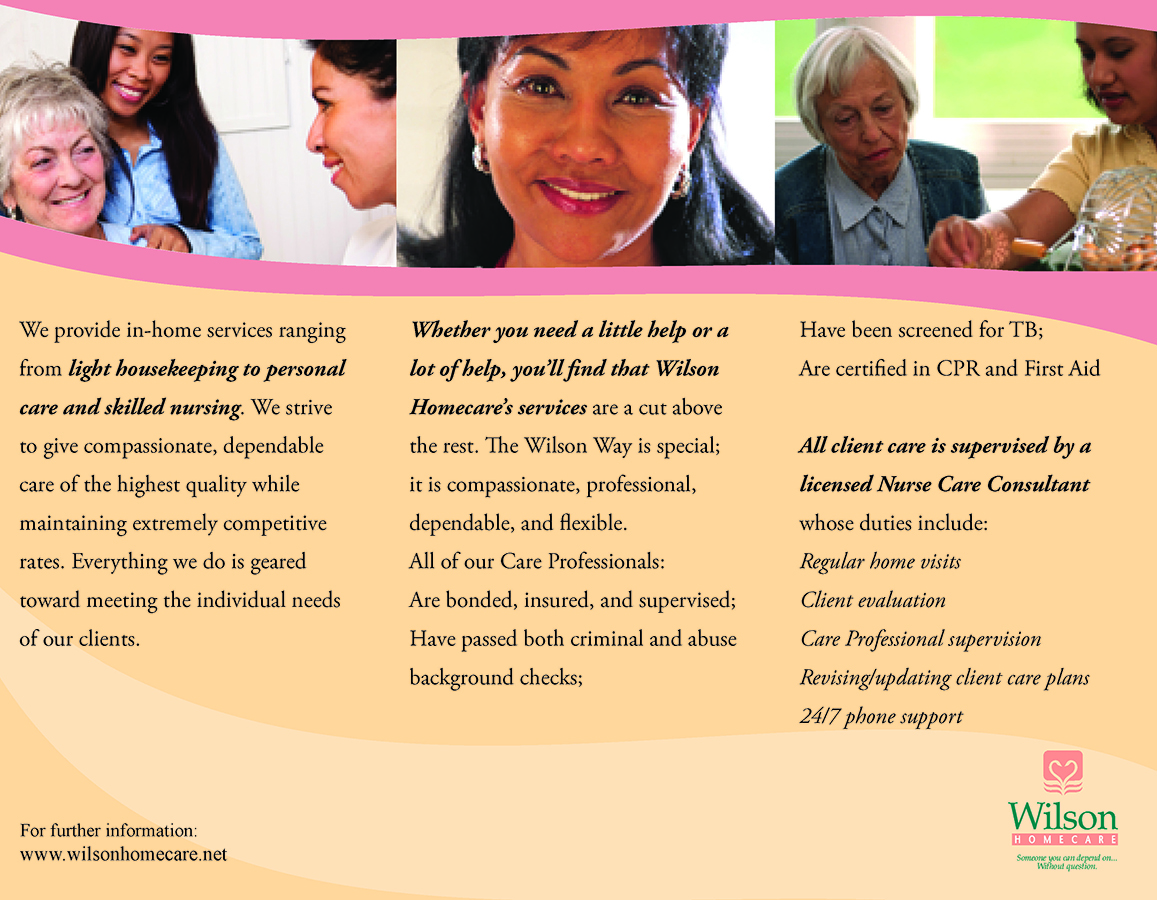 Brochure Design by ja.grphx for Wilson Care Group | Design #2109603