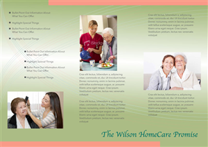 Brochure Design by Jennbspotted for Wilson Care Group | Design: #1973009