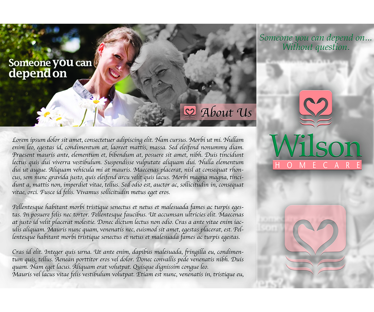 Brochure Design by Visual Violet for Wilson Care Group | Design #1912506