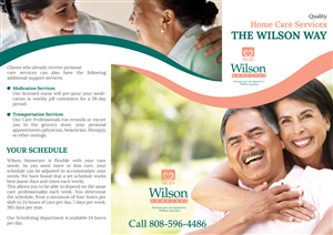 Brochure Design by Visualland for Wilson Care Group | Design: #2040019