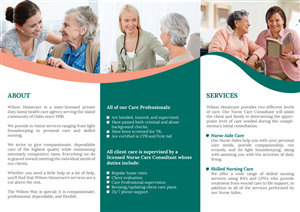 Brochure Design by Visualland for Wilson Care Group | Design: #2040021