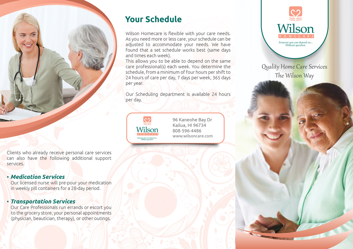Brochure Design by Visualland for Wilson Care Group | Design #2227511
