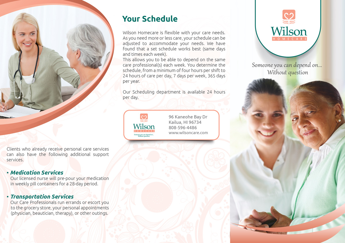 Brochure Design by Visualland for Wilson Care Group | Design #2231464