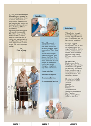 Brochure Design by KAS for Wilson Care Group | Design: #1914870