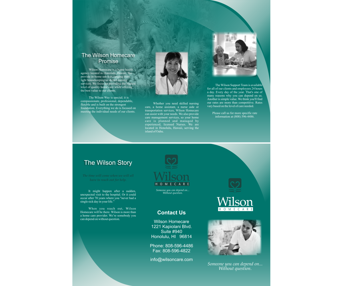 Brochure Design by SHdesignworx for Wilson Care Group | Design #1977061