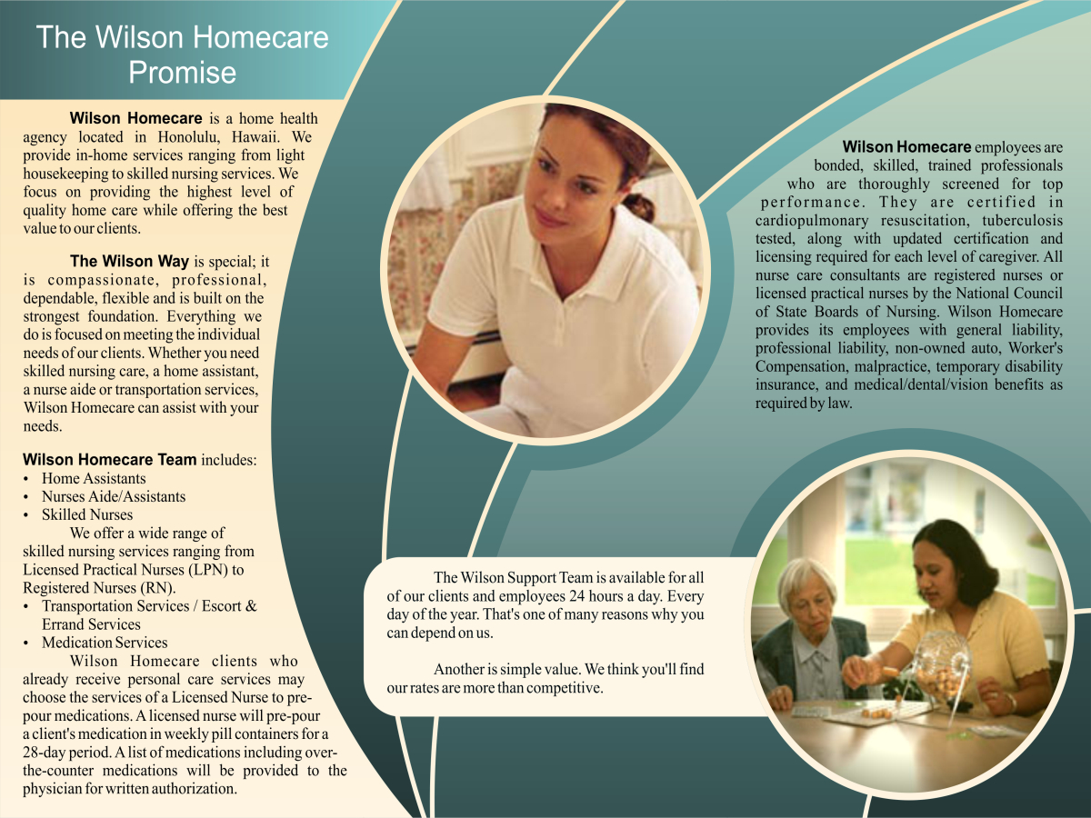 Brochure Design by SHdesignworx for Wilson Care Group | Design #2062384