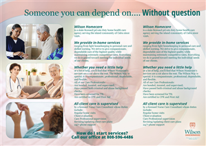Brochure Design by Peter Bendl for Wilson Care Group | Design: #2067512