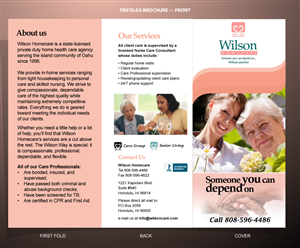 Brochure Design by designgreen for Wilson Care Group | Design: #1914034