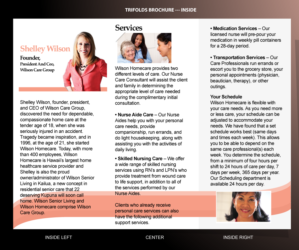Brochure Design by designgreen for Wilson Care Group | Design #1914036