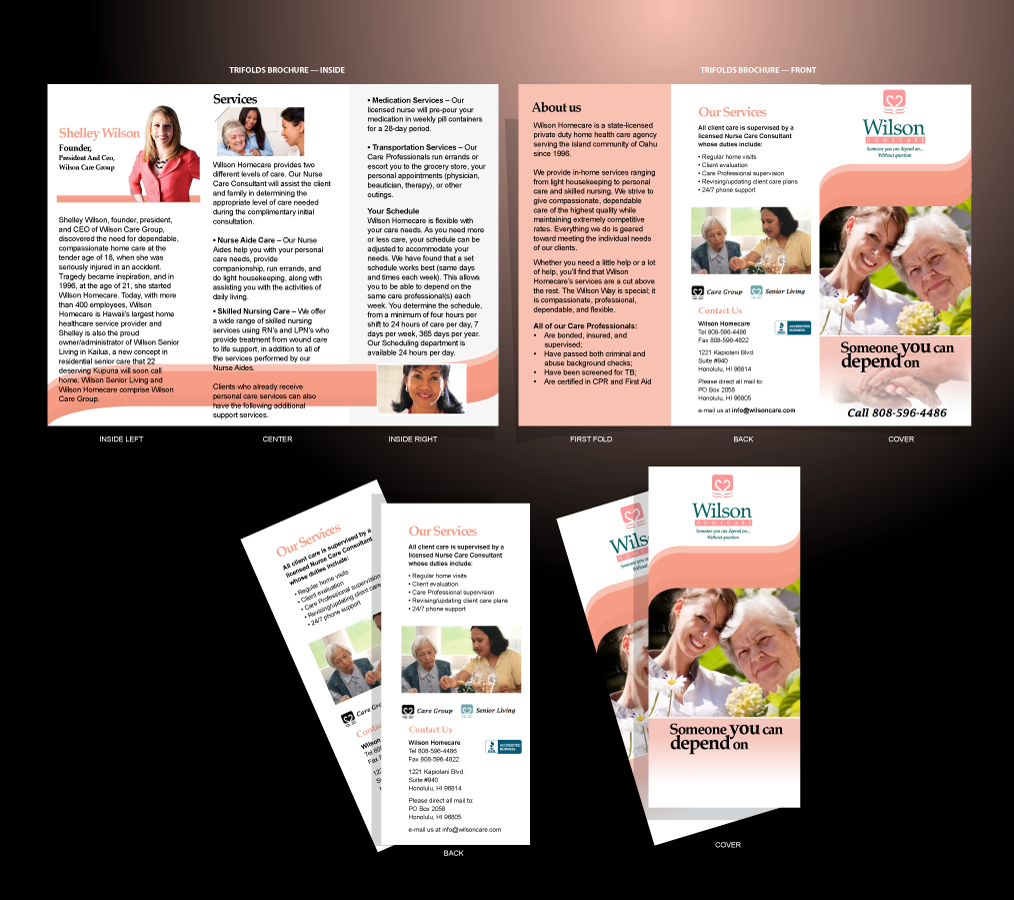 Brochure Design by designgreen for Wilson Care Group | Design #1914041