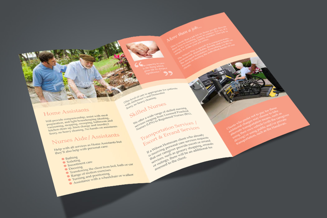 Brochure Design by tanya for Wilson Care Group | Design #1971648
