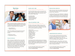 Brochure Design by shuuichi for Wilson Care Group | Design: #1924793
