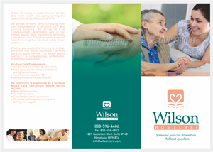 Diseño de Brochure por barinix para Wilson Care Group | Diseño #2041224