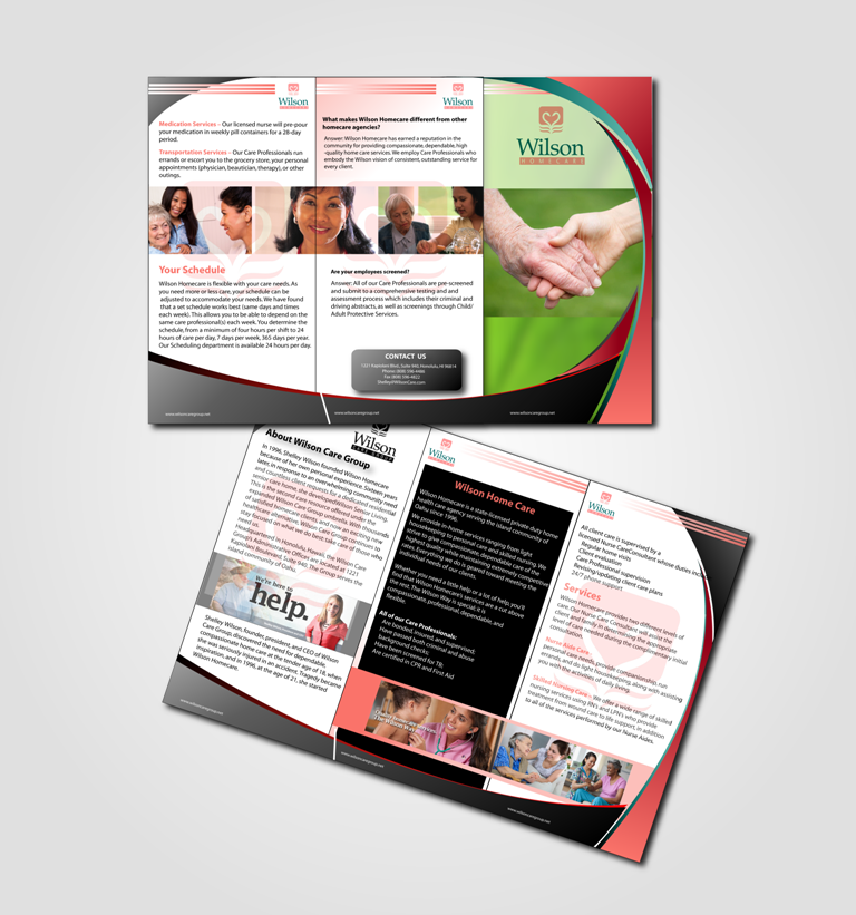 Brochure Design by nafizrahat for Wilson Care Group | Design #1916145