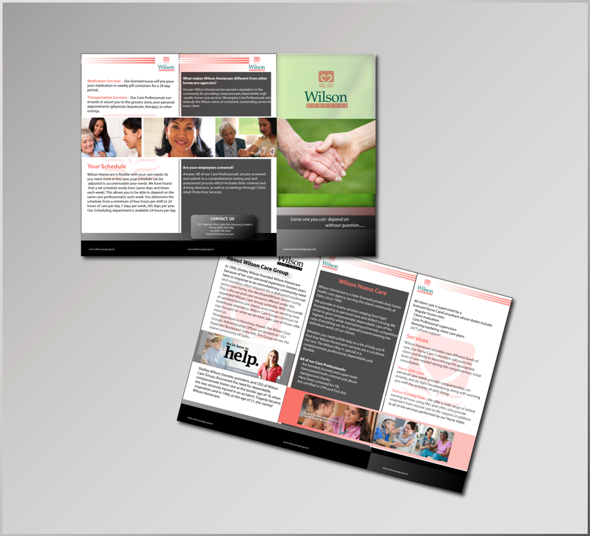 Brochure Design by nafizrahat for Wilson Care Group | Design #1917400