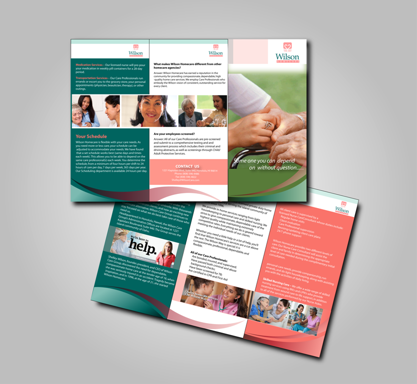 Brochure Design by nafizrahat for Wilson Care Group | Design #1972915
