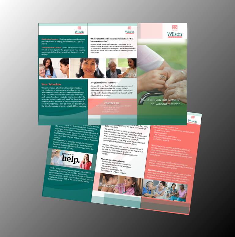 Brochure Design by nafizrahat for Wilson Care Group | Design #1979969