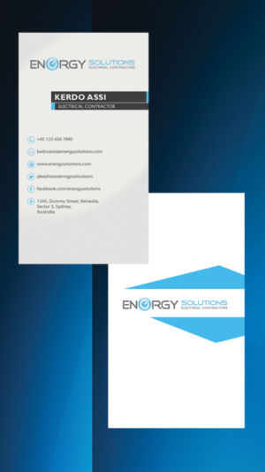 Electrical business card | Design de Carte de Visite par Expert Designer