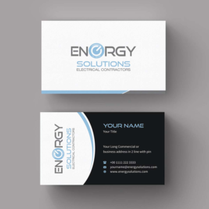 Visitenkarten-Design von INDIAN_Ashok für Energy solutions electrical  | Design: #7721594