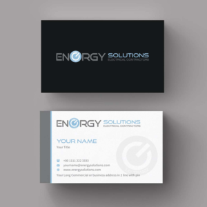 Visitenkarten-Design von INDIAN_Ashok für Energy solutions electrical  | Design: #7721607
