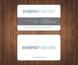 Business Card Design by Stylez Designz for Energy solutions electrical  | Design: #7738227