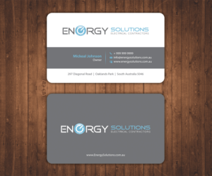 Business Card Design by Stylez Designz for Energy solutions electrical  | Design: #7738228