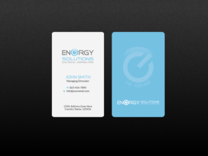Business Card Design by Creations Box 2015 for Energy solutions electrical  | Design: #7736739