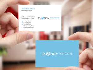 Business Card Design by Creations Box 2015 for Energy solutions electrical  | Design: #7736740