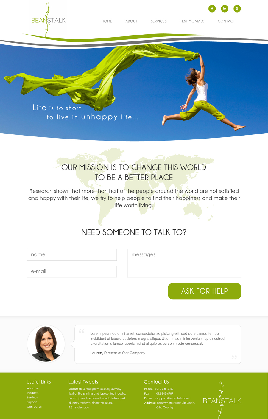 Diseño Web por Lauren para este proyecto | Diseño #1944526