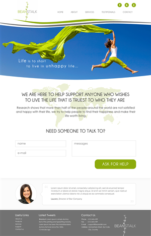 Diseño Web por Lauren para este proyecto | Diseño: #1946160