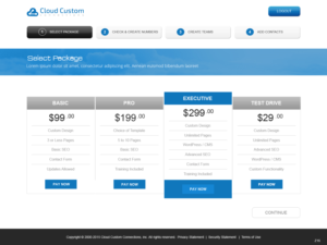 Web Design by pb for Cloud Custom Solutions | Design: #7738201