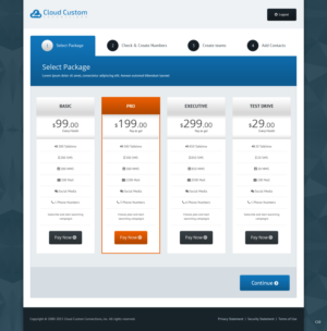 Web Design by pb for Cloud Custom Solutions | Design: #7747645