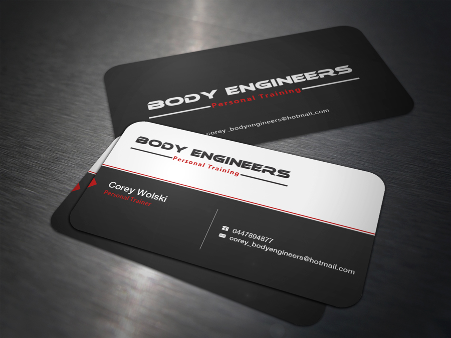 Professional Bold Personal Trainer Business Card Design For A Company By Charli Design Design 1914808